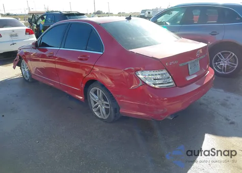 2012 Mercedes-Benz C 250 Sport from USA, damaged, VIN WDDGF4HB2CR237640